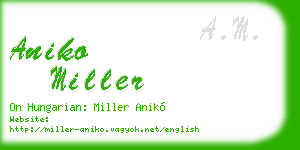 aniko miller business card